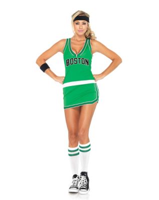 Boston Celtics Dress Adult Womens Costume - Spirithalloween.com