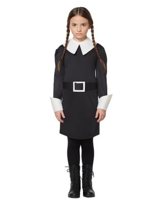  Spirit Halloween The Addams Family Kids Wednesday Addams |  Officially Licensed | Group Costume | Wednesday Cosplay : Clothing, Shoes 