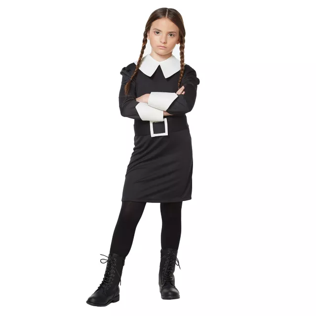 Kids Wednesday Addams Costume - Addams Family - Spirithalloween.com