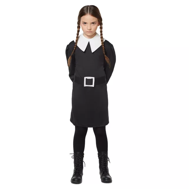 Kids Wednesday Addams Costume - Addams Family - Spirithalloween.com