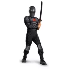 Kids Light-Up Muscle Snake Eyes Costume - G.I. Joe at Spirit Halloween