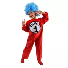Kids Cat in the Hat Thing 1 Costume - Dr. Seuss at Spencer's