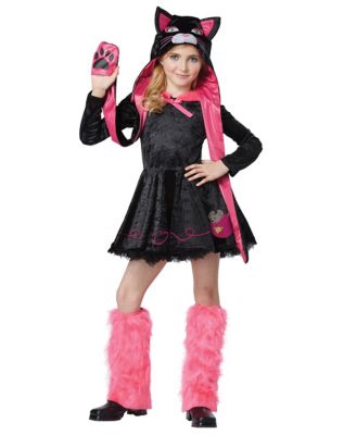 kids pink cat costume