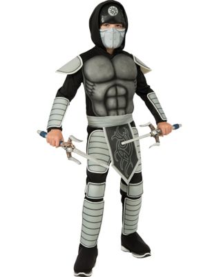 OUTOP Ninja Costume Halloween Kids Costume Ninja Muscle Costume With Ninja  Foam Accessories 