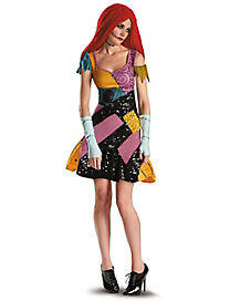 Details about   Licensed Disney Nightmare Before Christmas Sally Glam Adult Women Costume