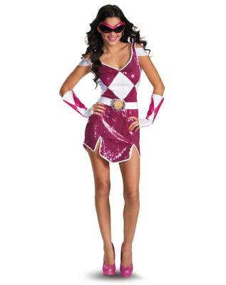 Adult Glam Pink Ranger Costume - Power Rangers - Spirithalloween.com