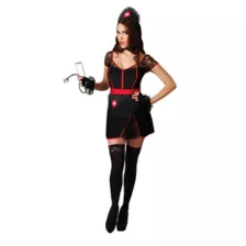 Racy Midnight Nurse Adult Womens Costume at Spirit Halloween
