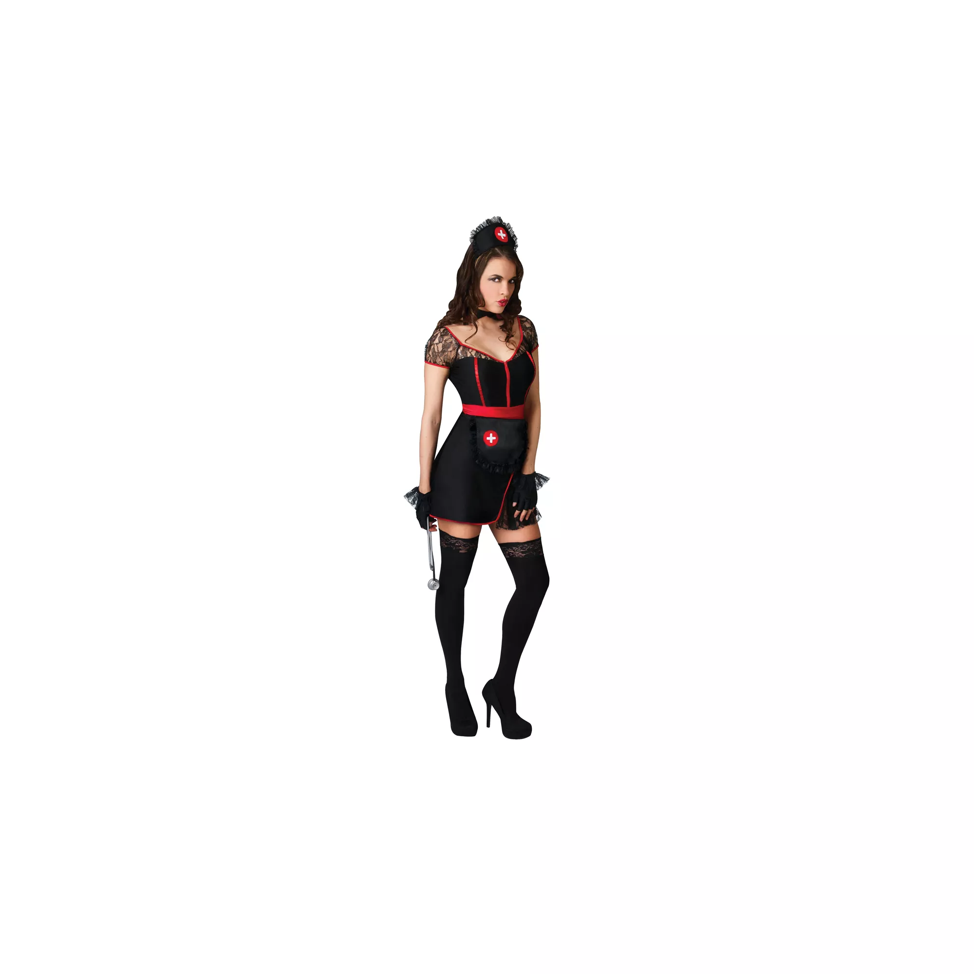 Racy Midnight Nurse Adult Womens Costume at Spirit Halloween
