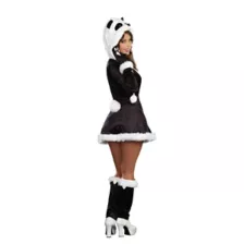 Adult Panda Bear Baby Costume w Faux Fur at Spencer's