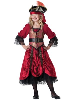 Swashbucklin Scarlet Child Costume - Spirithalloween.com