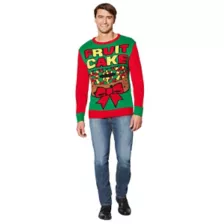 Adult Fruit Cake Ugly Christmas Sweater at Spencer's