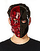 Red and Black Skull Half Mask