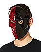 Red and Black Skull Half Mask