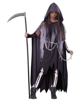 Kids Miss Reaper Costume - Spirithalloween.com