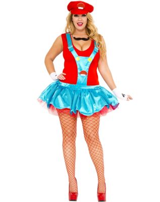 Playful Plumber Womens Plus Size Costume - Spirithalloween.com