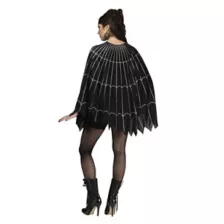Adult  Plus Size Spider Web Poncho Costume at Spencer's