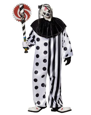  Spirit Halloween Adult Neon Carnival Clown Costume