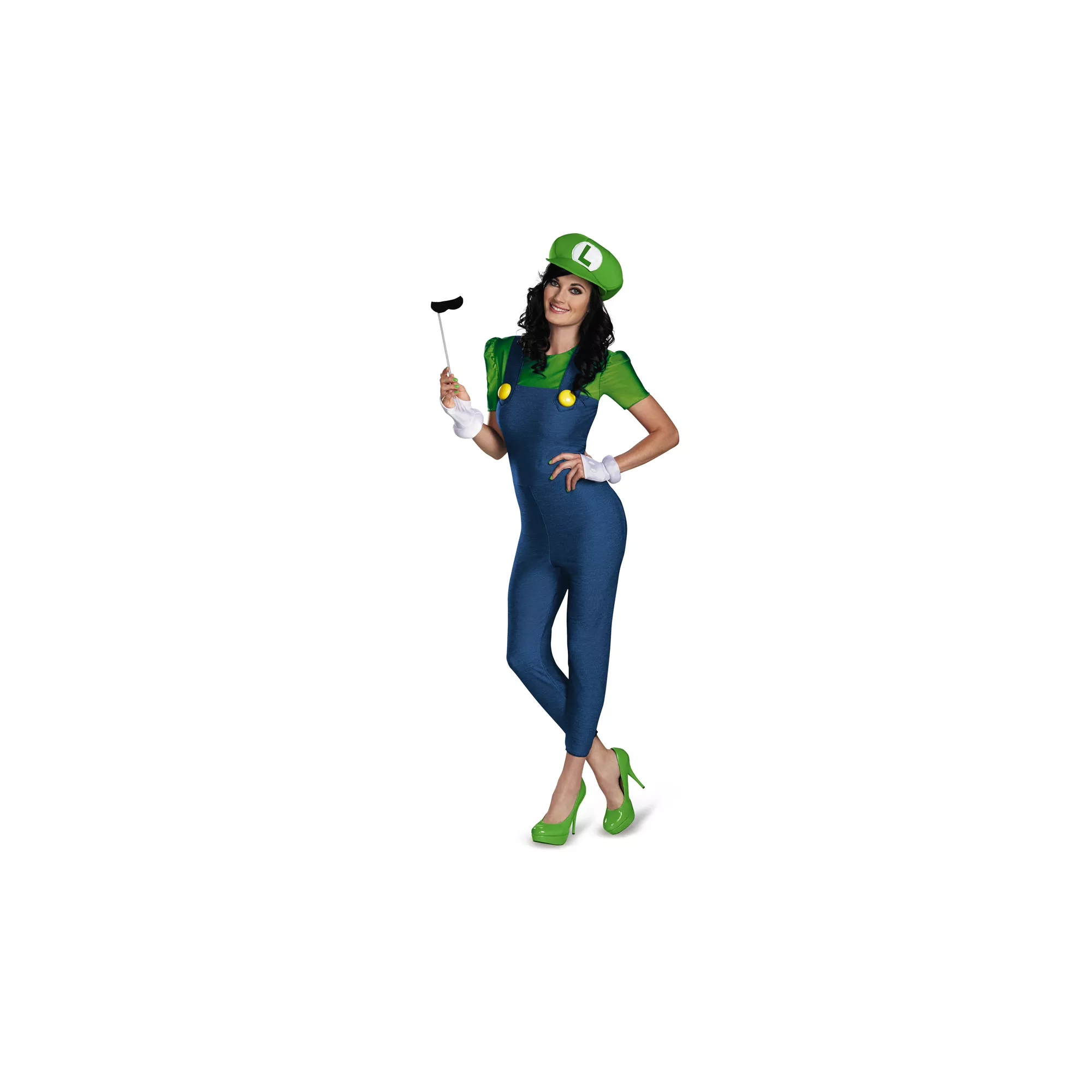 Adult Luigi One Piece Costume - Mario Bros at Spirit Halloween