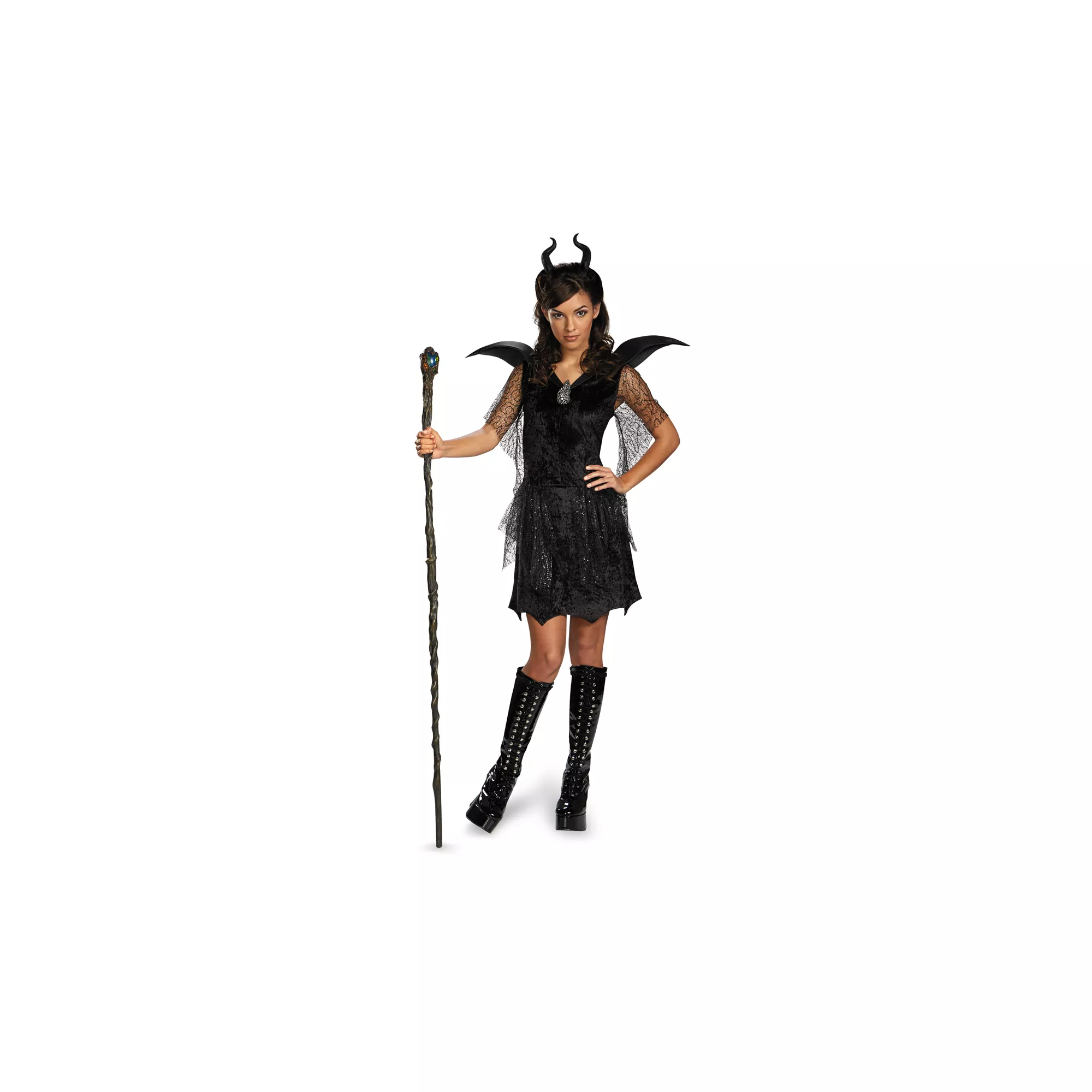 Kids Black Gown Maleficent Costume - Maleficent at Spencer's