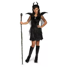 Kids Black Gown Maleficent Costume - Maleficent at Spencer's