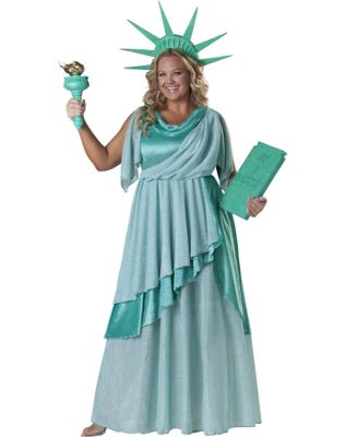 Lady Liberty Deluxe Adult Womens Plus Size Costume - Spirithalloween.com