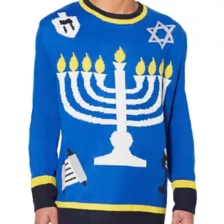 Adult Light-Up Menorah Sweater at Spirit Halloween