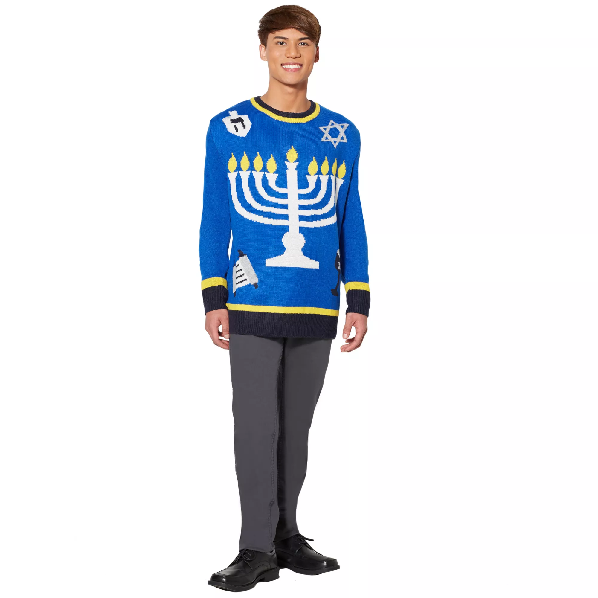 Adult Light-Up Menorah Sweater at Spirit Halloween