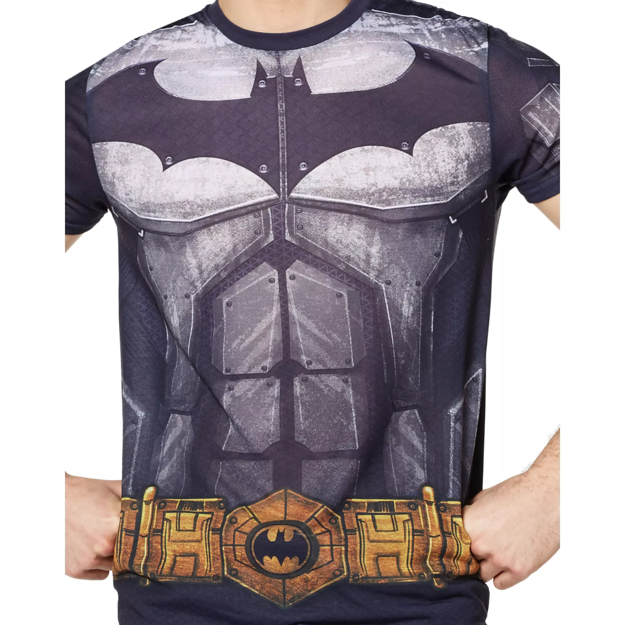 Dark Knight Caped Costume T Shirt - DC Comics at Spirit Halloween