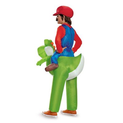 Kids Mario Riding Yoshi Inflatable Costume - Mario Bros ...