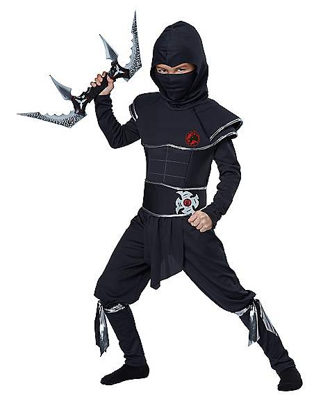 Halloween Cosplay Costume Martial Arts Ninja Outfit Child Kids Fancy Dress Boy 