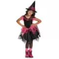 Pink and Black Witch Girls Costume at Spirit Halloween
