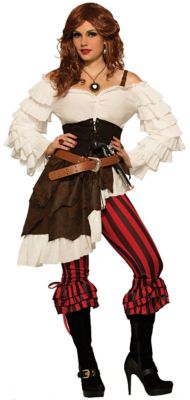 Adult Renegade Ruby Pirate Costume - Spirithalloween.com