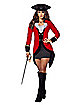 Adult Racy Red Coat Pirate Costume
