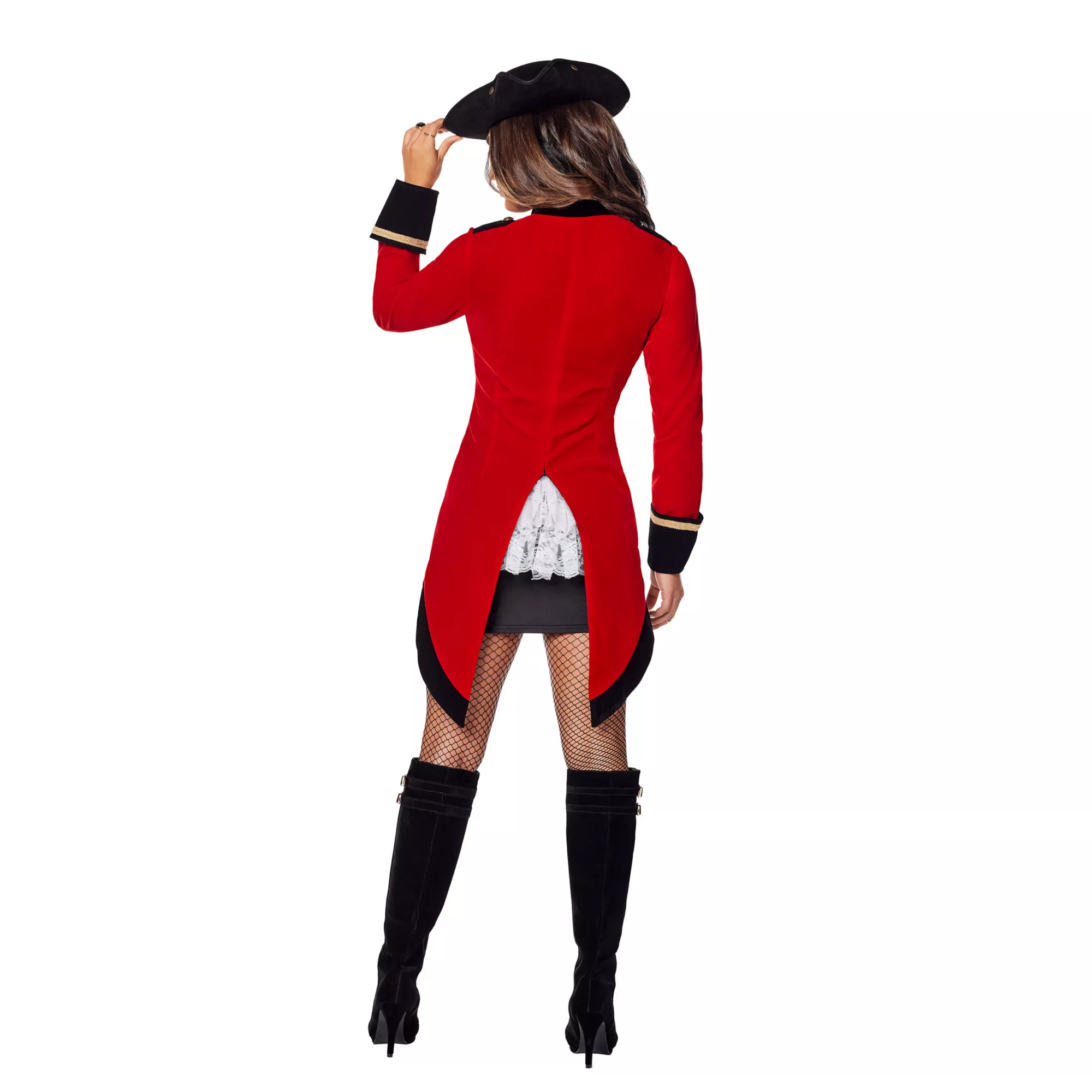 Racy Red Coat Womens Pirate Costume at Spencer's
