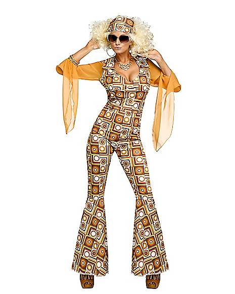 Shaggy Chic Womens Adult Disco Diva 70S Halloween Costume 