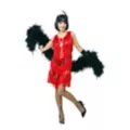 Red Four Tier Flapper Dress Adult Costume at Spirit Halloween