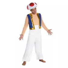 Plus Size Mario Bros Toad Mens Costume at Spirit Halloween