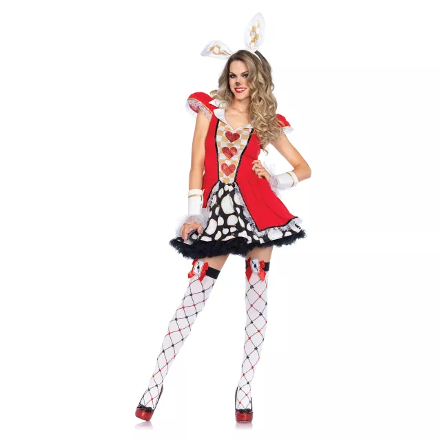 Adult Tick Tock White Rabbit Costume - Spirithalloween.com