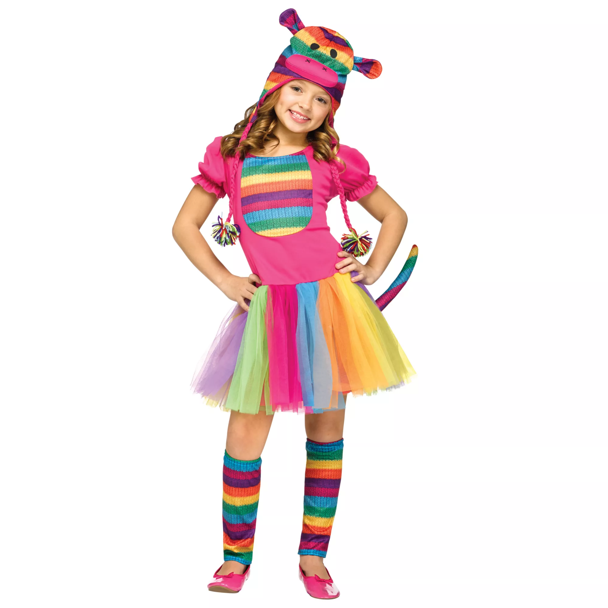 Rainbow Sock Monkey Child Costume at Spirit Halloween