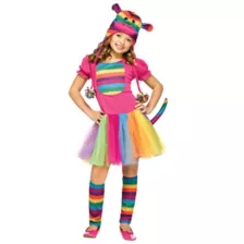 Rainbow Sock Monkey Child Costume at Spirit Halloween