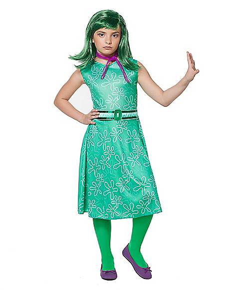 Disney Inside Out Disgust Classic Girl's Costume | ubicaciondepersonas ...