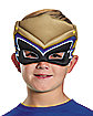 Kids Gold Puff Power Rangers Half Mask - Power Rangers Dino Charge
