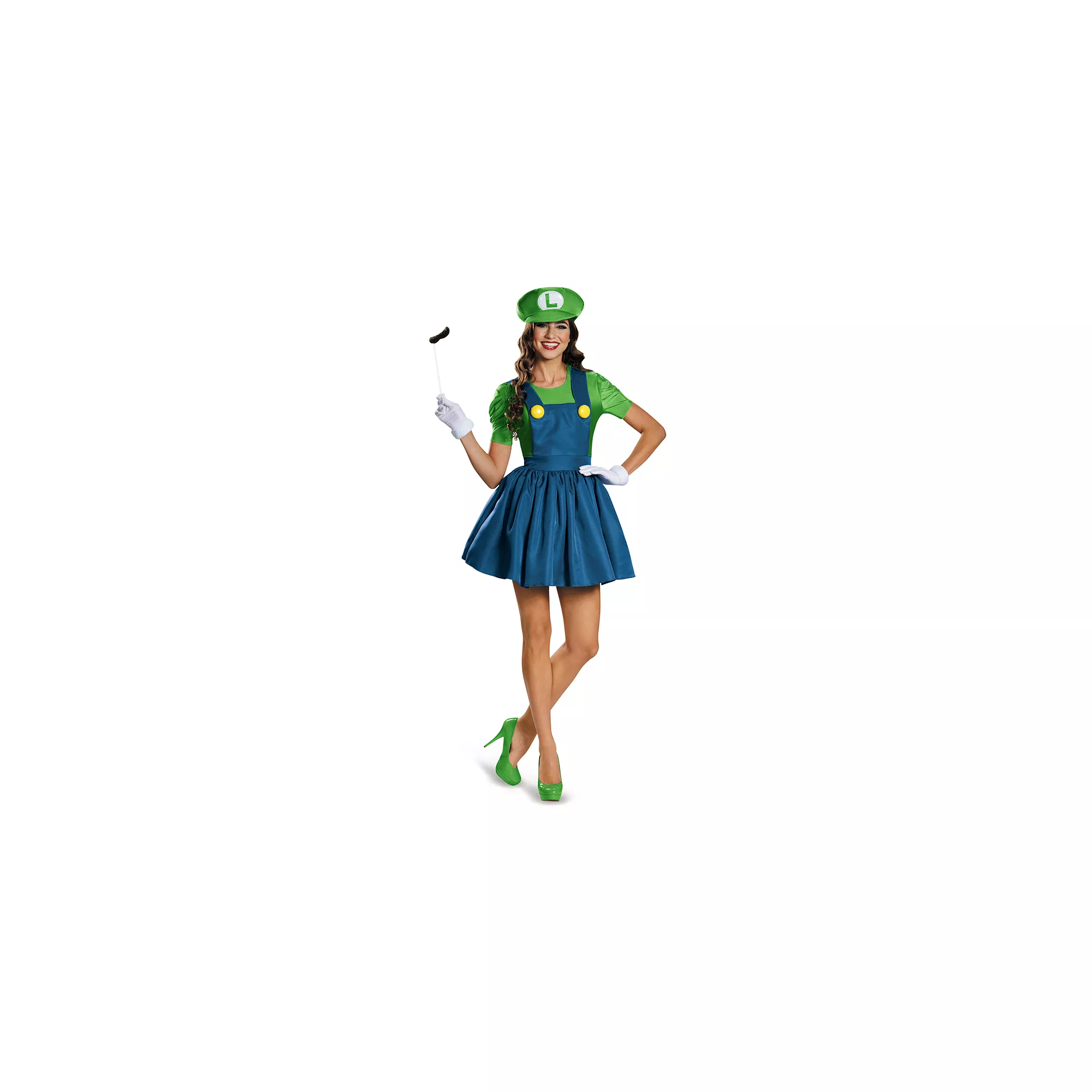 Mario Bros. Luigi Dress Womens Costume at Spirit Halloween