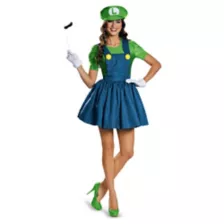 Mario Bros. Luigi Dress Womens Costume at Spirit Halloween