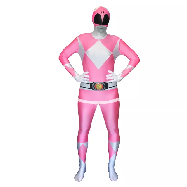 Adult Pink Ranger Bodysuit Costume - Mighty Morphin Power Rangers at Spencer's