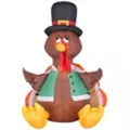 4 Ft Happy Turkey Inflatable - Decorations at Spencer's
