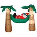 6 Ft Santa in a Hammock Inflatable - Decoration at Spirit Halloween