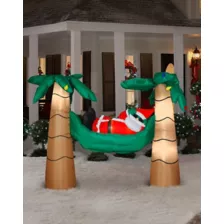 6 Ft Santa in a Hammock Inflatable - Decoration at Spirit Halloween