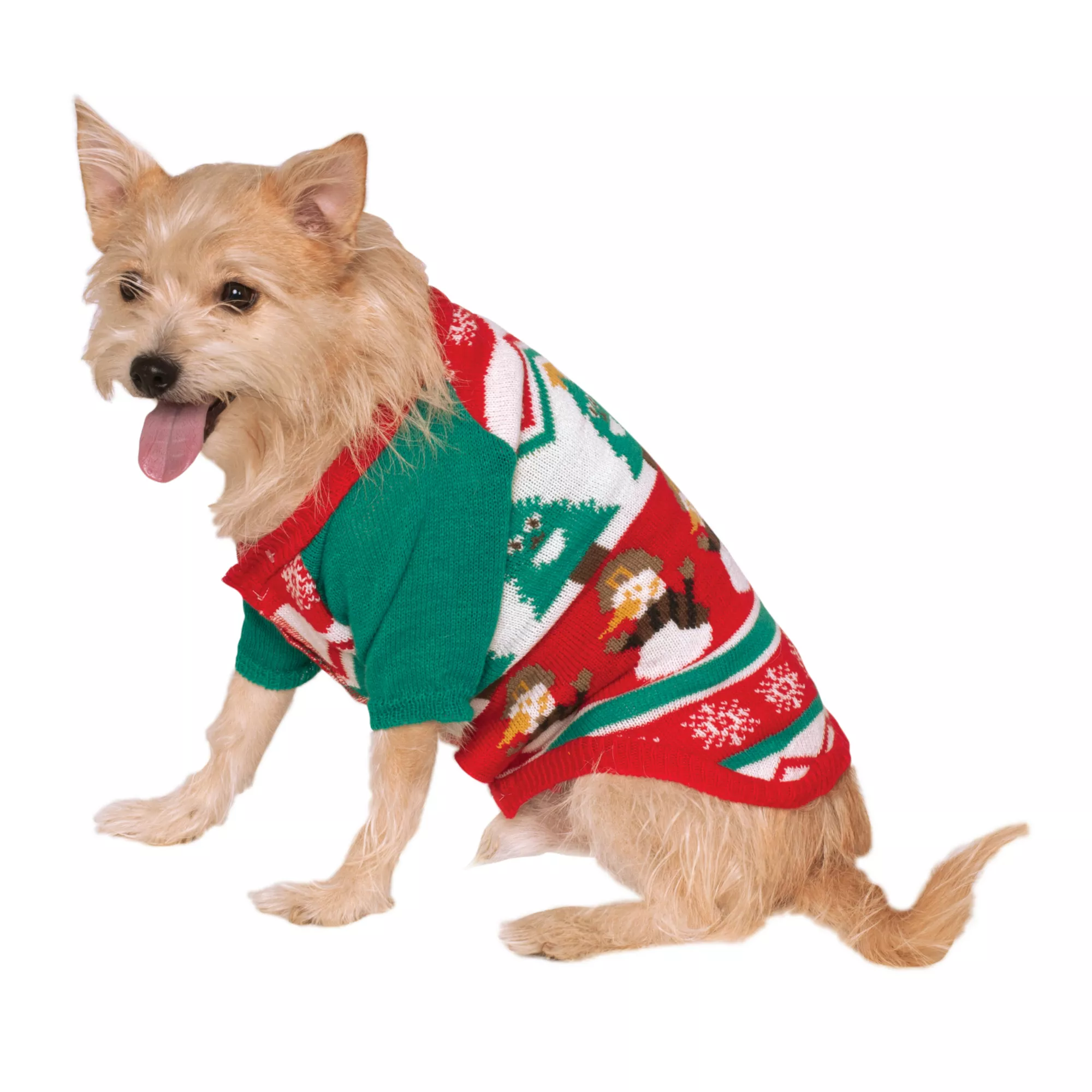 Patterned Ugly Christmas Sweater Pet Costume at Spirit Halloween