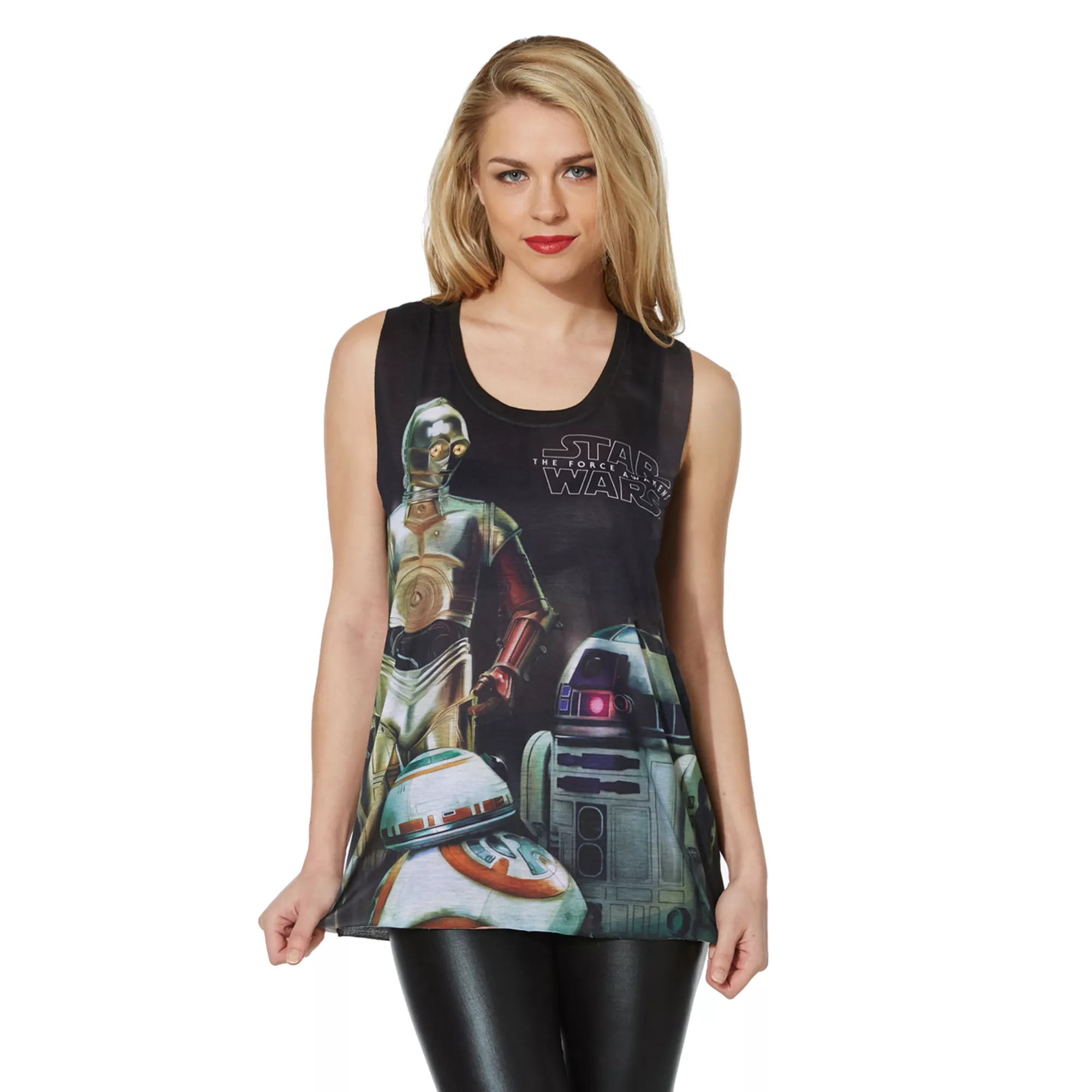 Adult C-3PO BB-8 R2-D2 Star Wars Tank Top - Star Wars at Spencer's